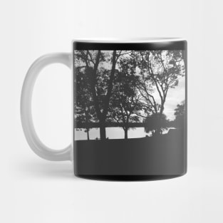 Black and White Sea Silhouette Mug